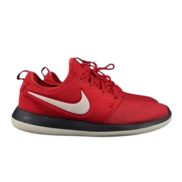 Nike Shoes Mens 14 Sneakers Athletic Roshe Two Trainers Sport Running Active Red - Picture 1 of 13